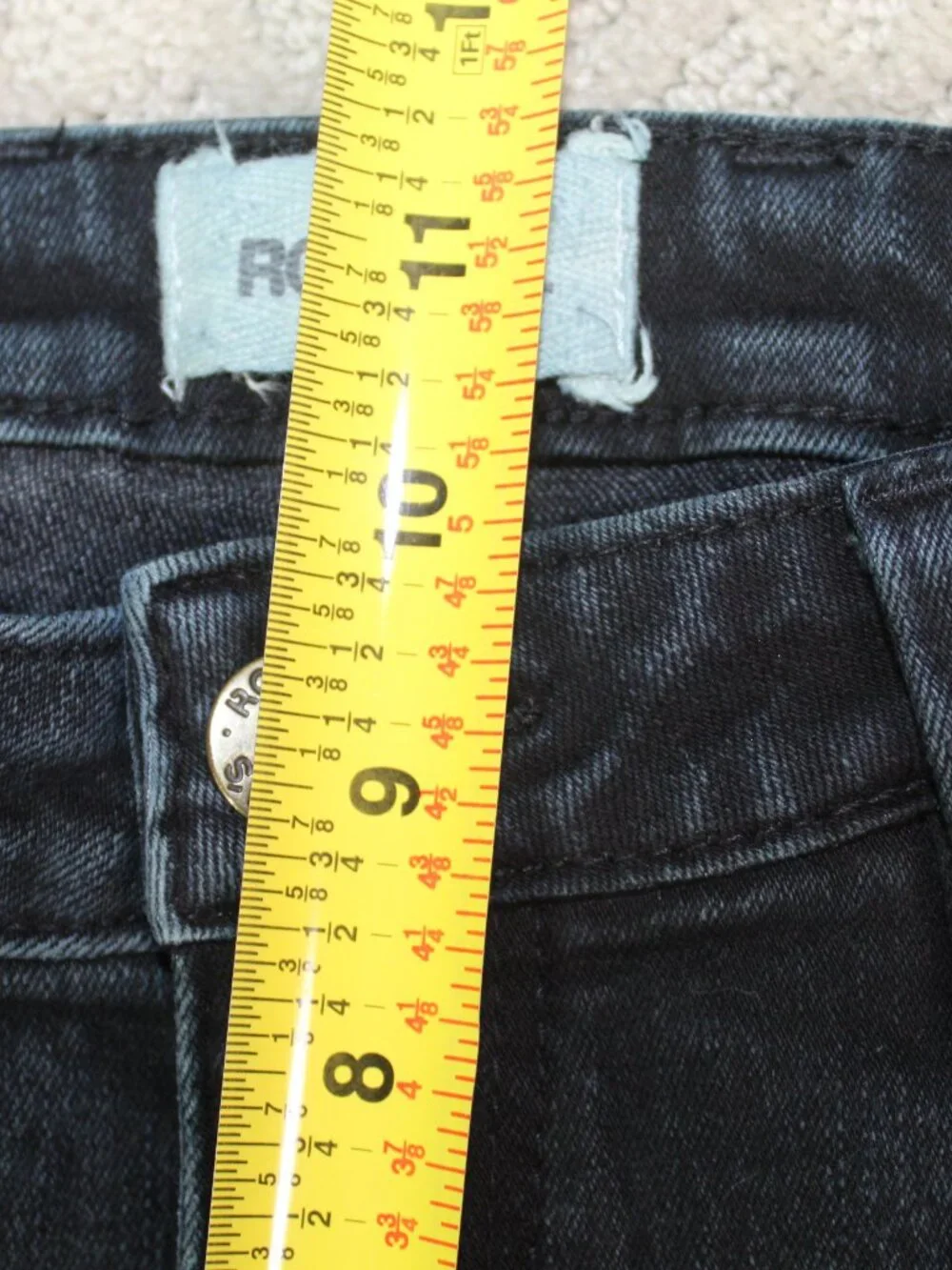 Rolla's Size 4R Black Westcoast Super Skinny Mid Rise Jeans